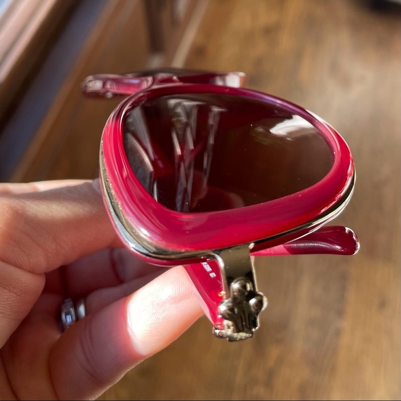 Rare Emilio Pucci burgundy red cat eye sunglasses, EUC main image 9